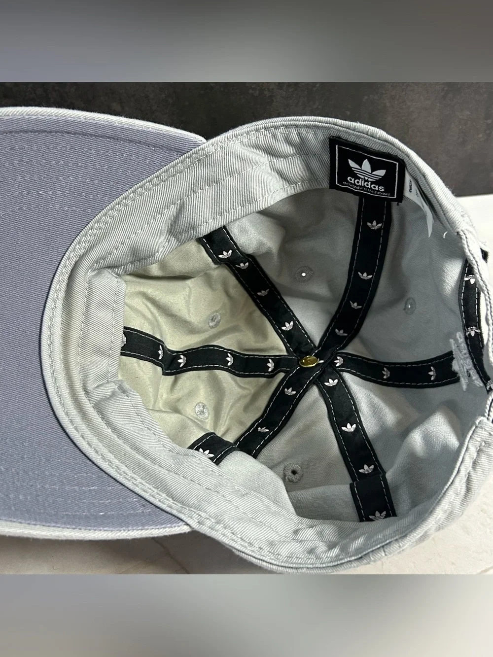adidas Light Gray Trefoil Baseball Cap